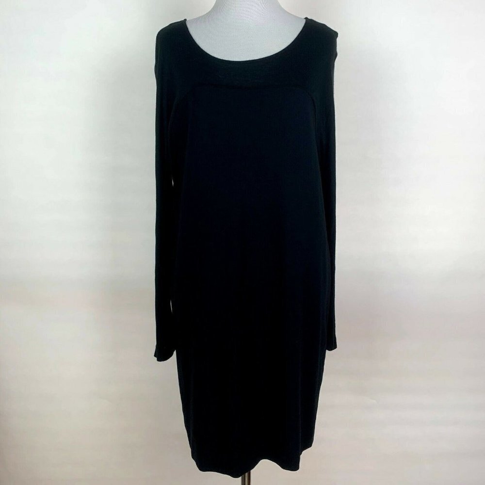 Ann Taylor Long Sleeve Shirt Dress Scoop Neck - Picture 1 of 10